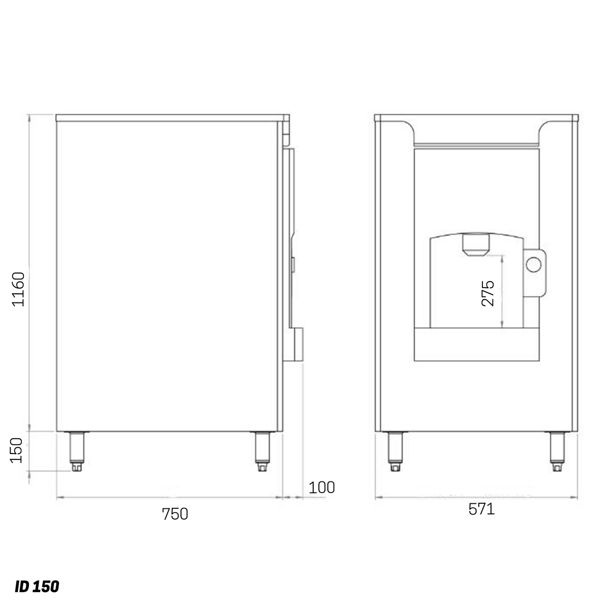 ID Ice Dispenser Freestanding